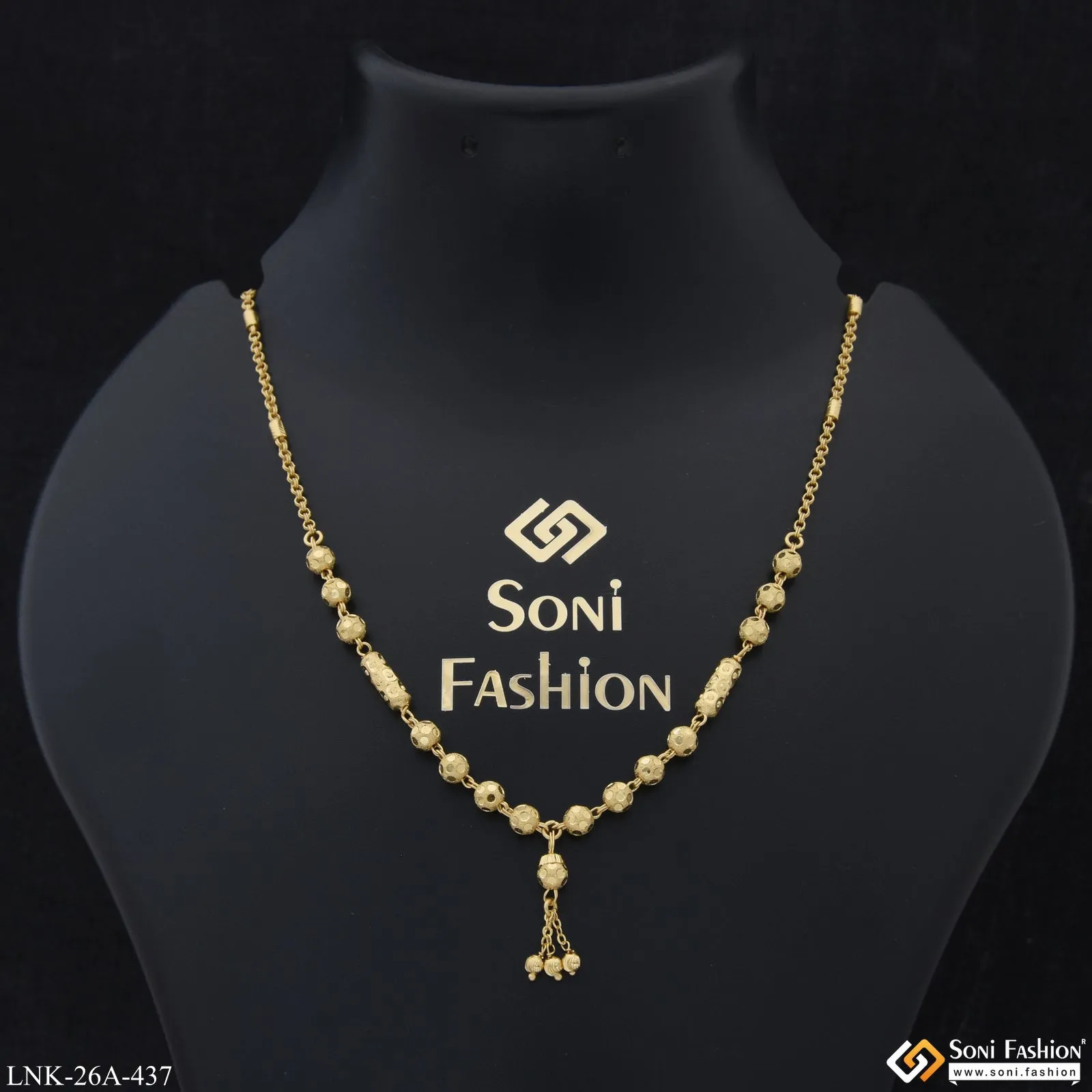 1 Gram Gold Plated Cool Design Stunning Design Necklace for Women - Style A437