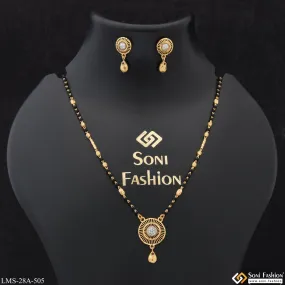 1 Gram Gold Plated Exclusive Design Mangalsutra Set for Women - Style A505