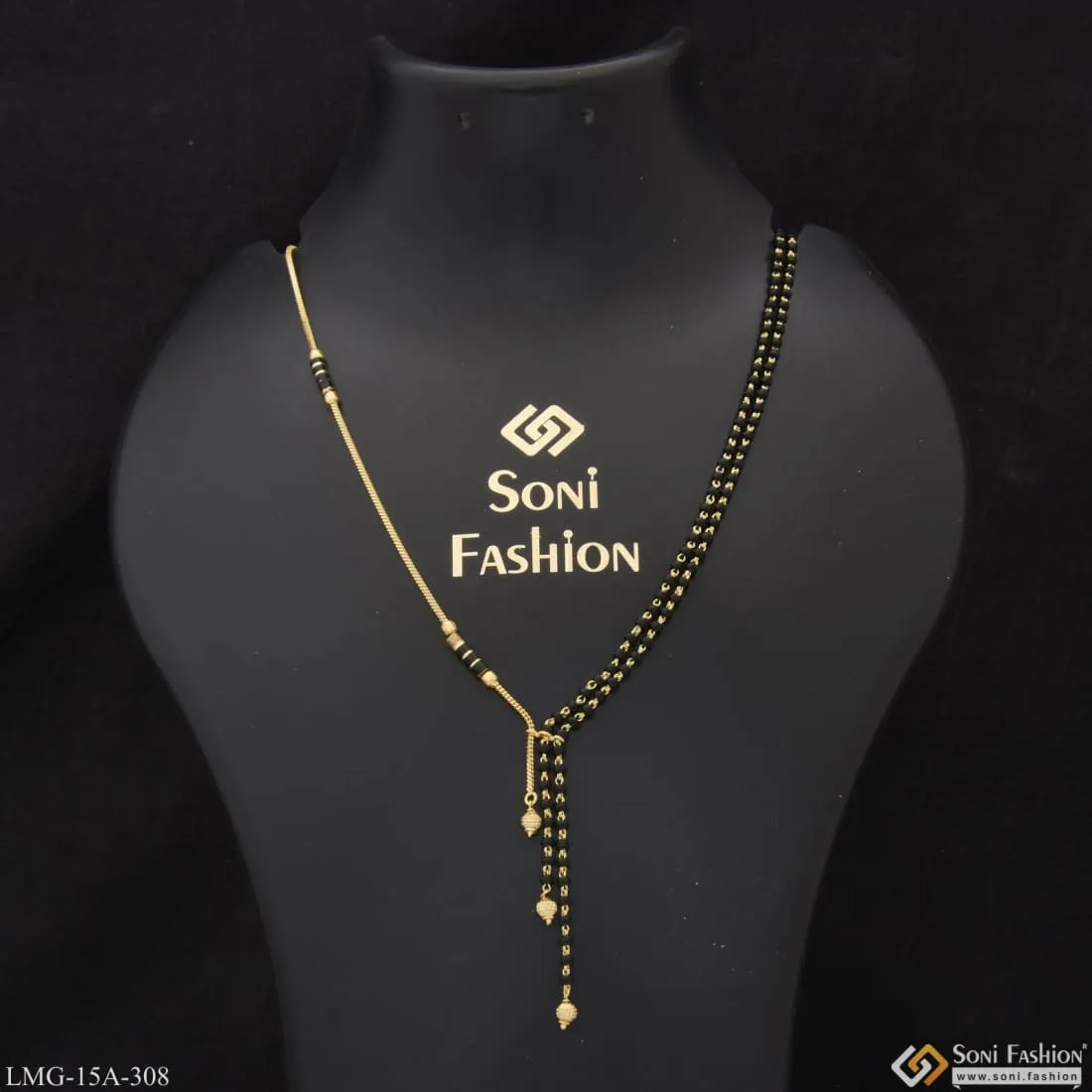 1 Gram Gold Plated Fancy Design Beautiful Design Mangalsutra For Women - Style A308