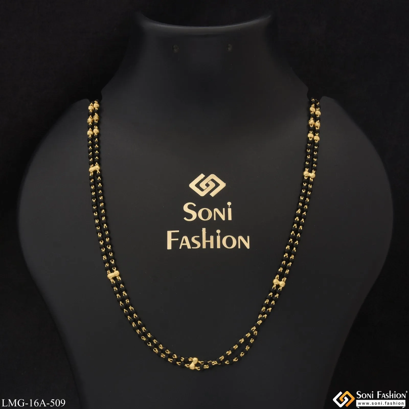 1 Gram Gold Plated Fashion-Forward Mangalsutra Dori for Women - Style A509