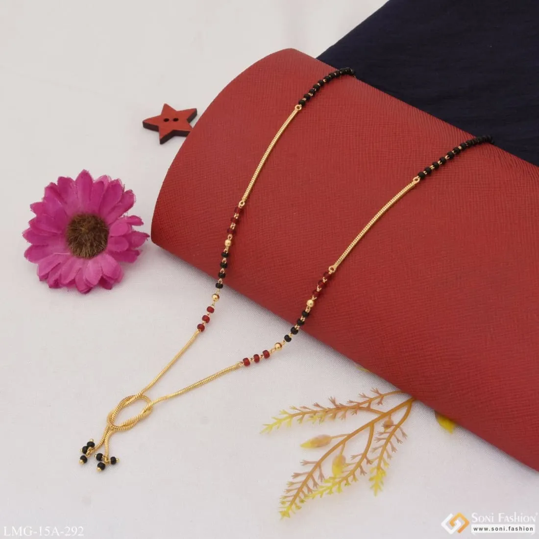 1 Gram Gold Plated Fashionable Fashionable Mangalsutra For Women - Style A292