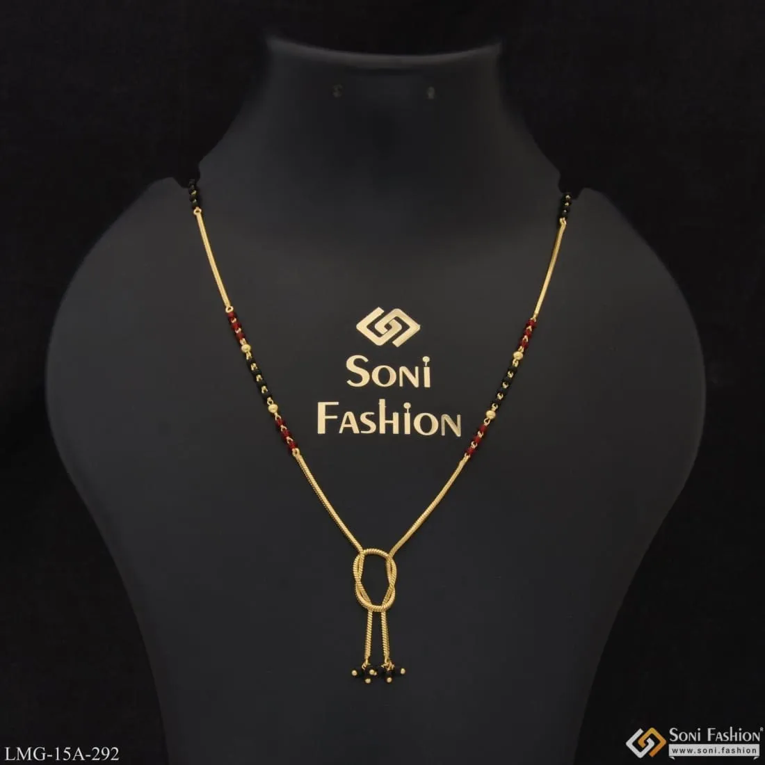 1 Gram Gold Plated Fashionable Fashionable Mangalsutra For Women - Style A292