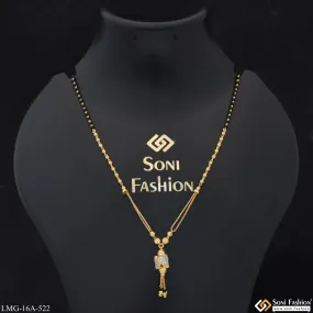 1 Gram Gold Plated Graceful Design Gold Plated Mangalsutra for Women - Style A522