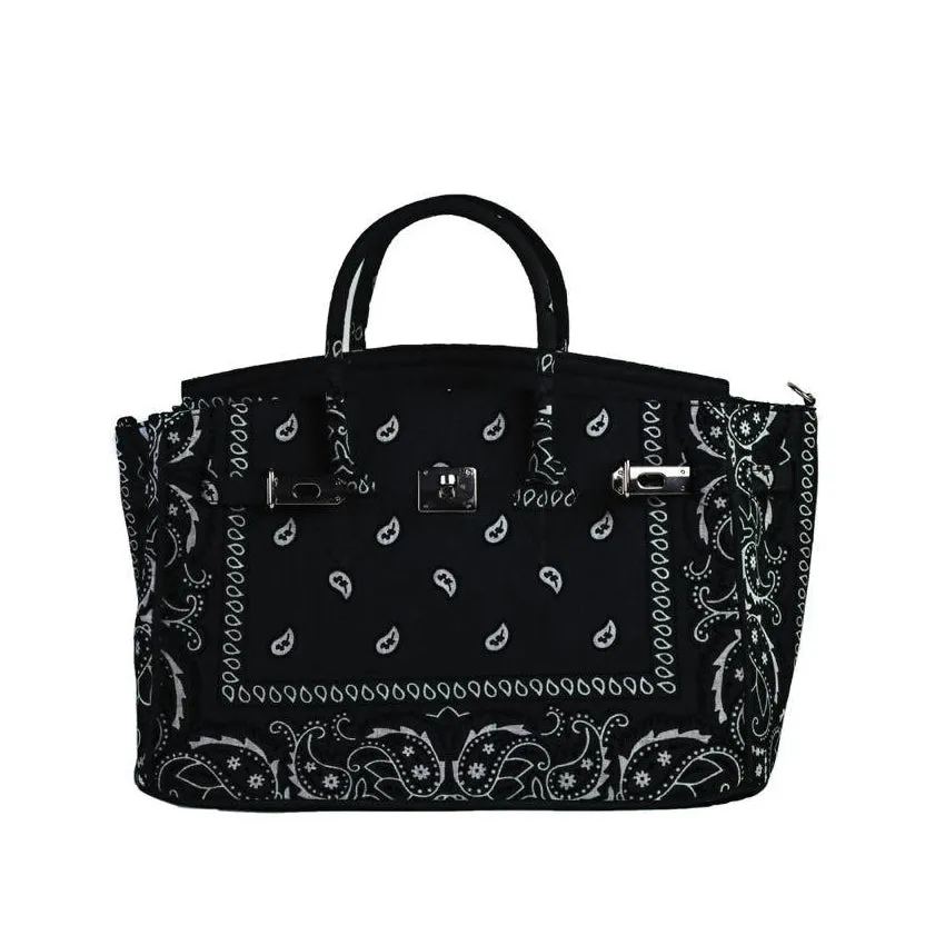 24H Birkin Style Bandana Handbag