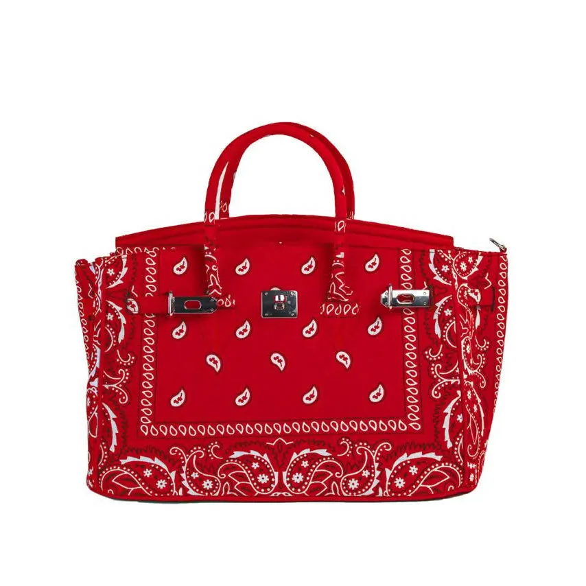 24H Birkin Style Bandana Handbag