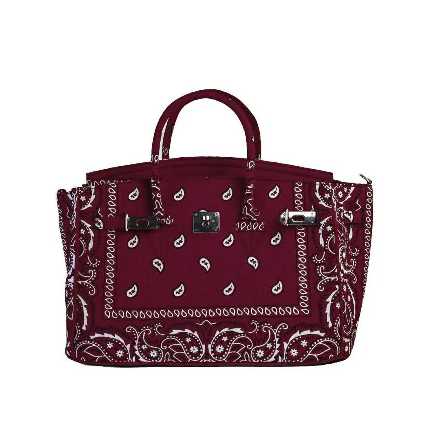 24H Birkin Style Bandana Handbag