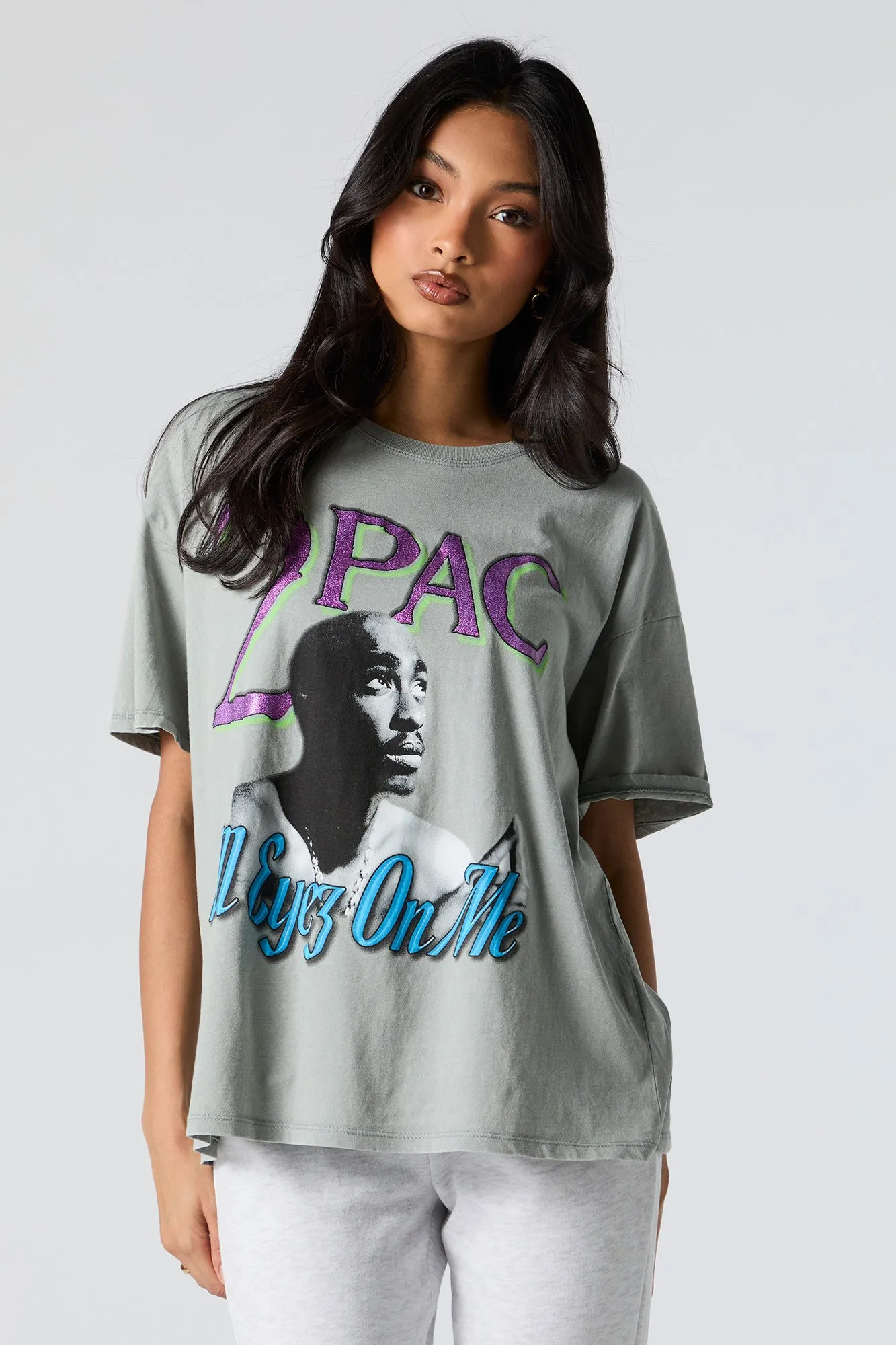 2Pac All Eyez On Me Graphic Boyfriend T-Shirt