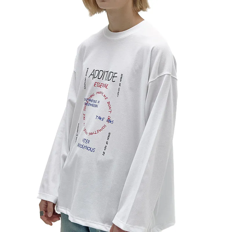 ADD Graffiti Long Sleeve Tee White