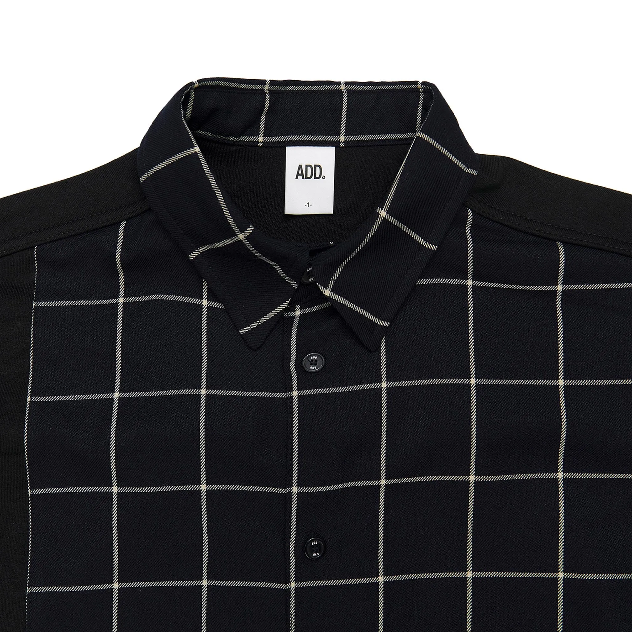 ADD Hybrid Check Shirt Black