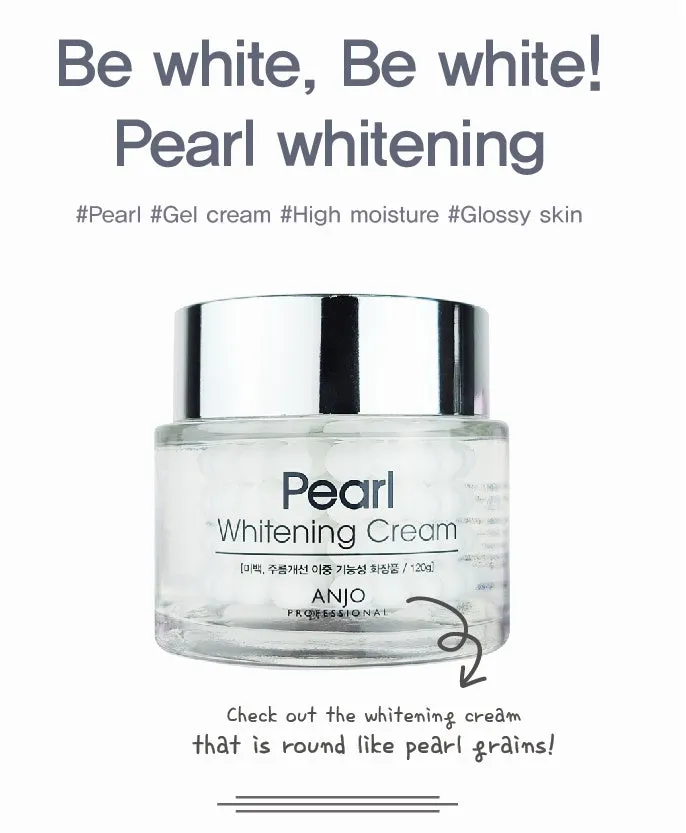 ANJO Pearl Whitening Cream Face Skin Care Moisturizing Anti Wrinkles