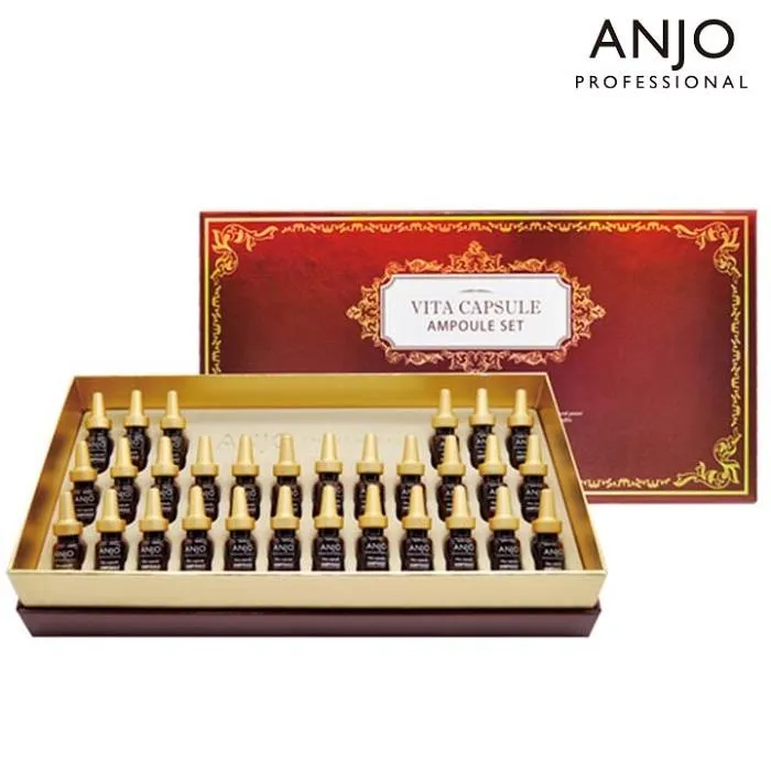 Anjo Vitamins C E Capsules Ampoule Sets 2ml 30ea Anti-ageing Wrinkles Dark Circles Finelines Gifts Snail