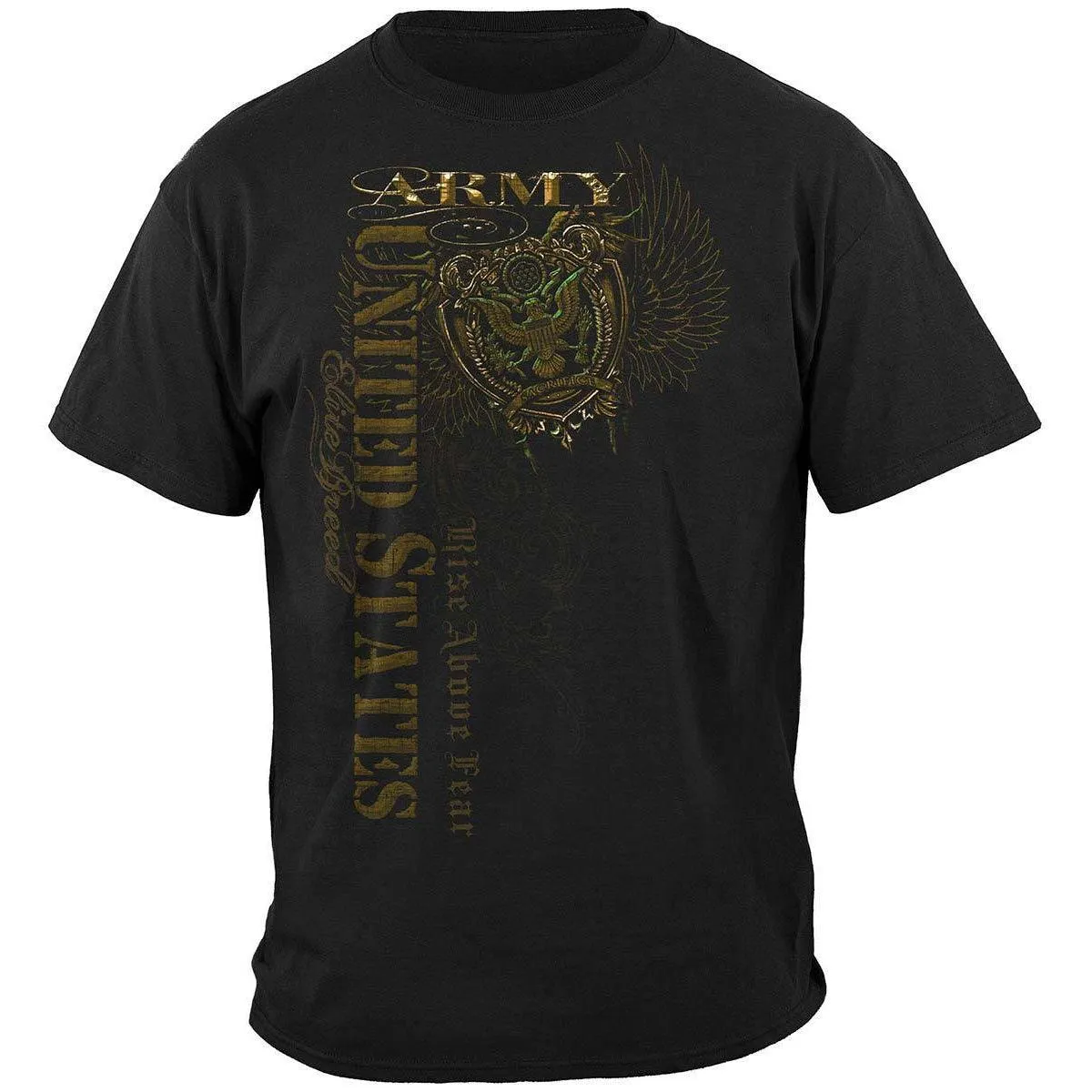 Army Crest Elite Breed Rise Above Fear Premium Hoodie