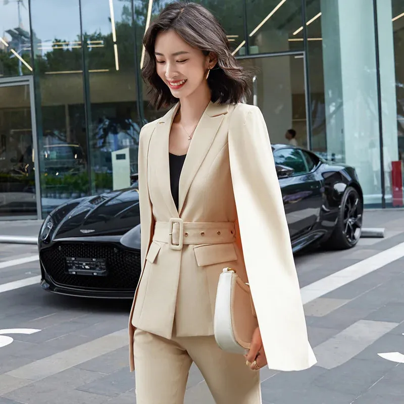 Autumn Fashion Style Formal Professional Notched Collar Suit for Women