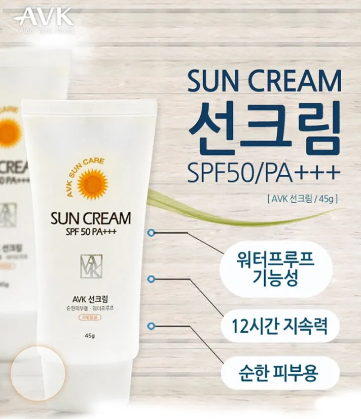 AVK Aloe vera Sun Creams SPF 50 PA     Waterproof freshly UV Protection Sunscreens Makeup Covers Long lasting