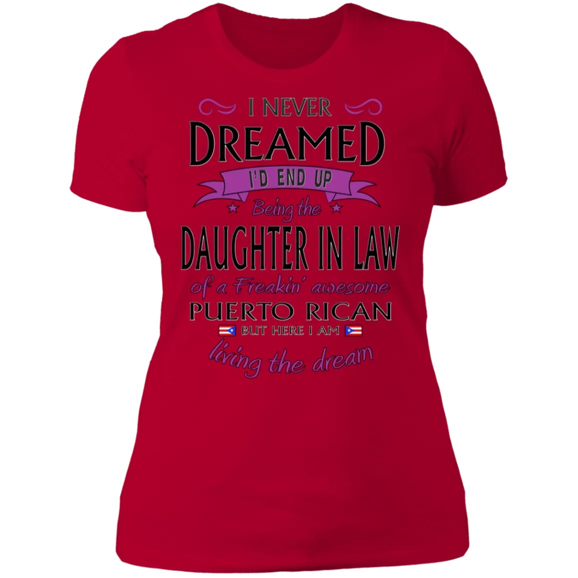 Awesome Daughter In Law Ladies' Boyfriend T-Shirt