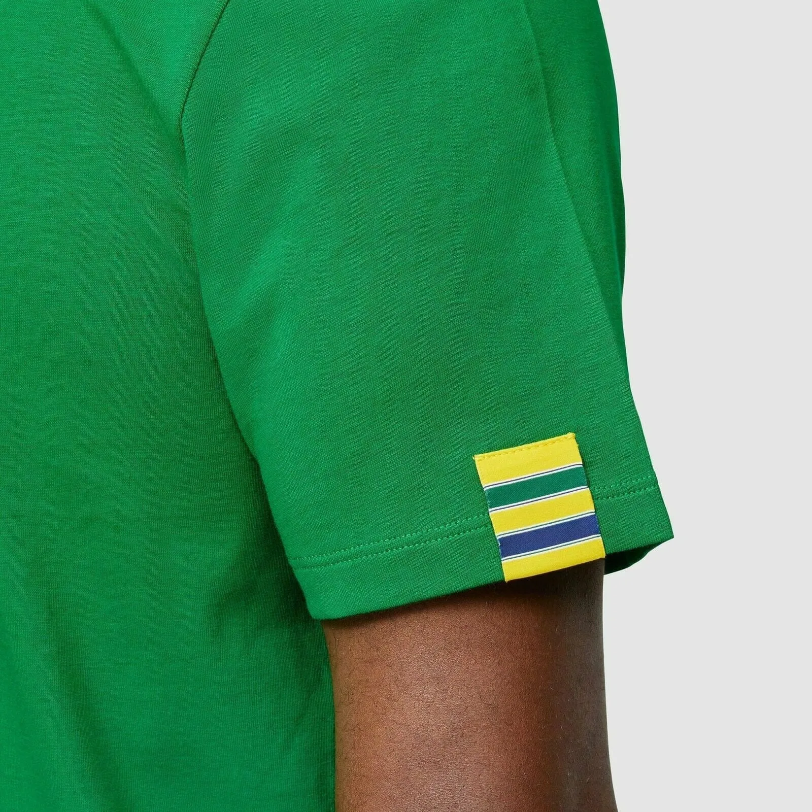 Ayrton Senna Fanwear Logo T-Shirt - Navy/Green/Yellow