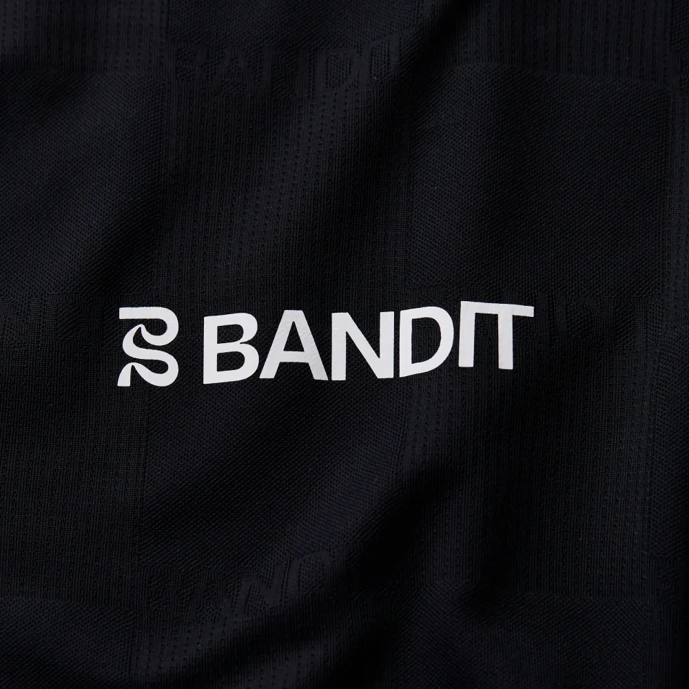 Bandit Cheque Jacquard Tee - Unisex, Black