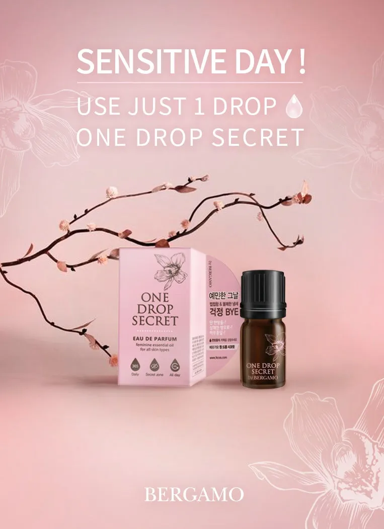 Bergamo ONE DROP SECRET 5ml Feminine Essential Oil Deodorant Fragrance