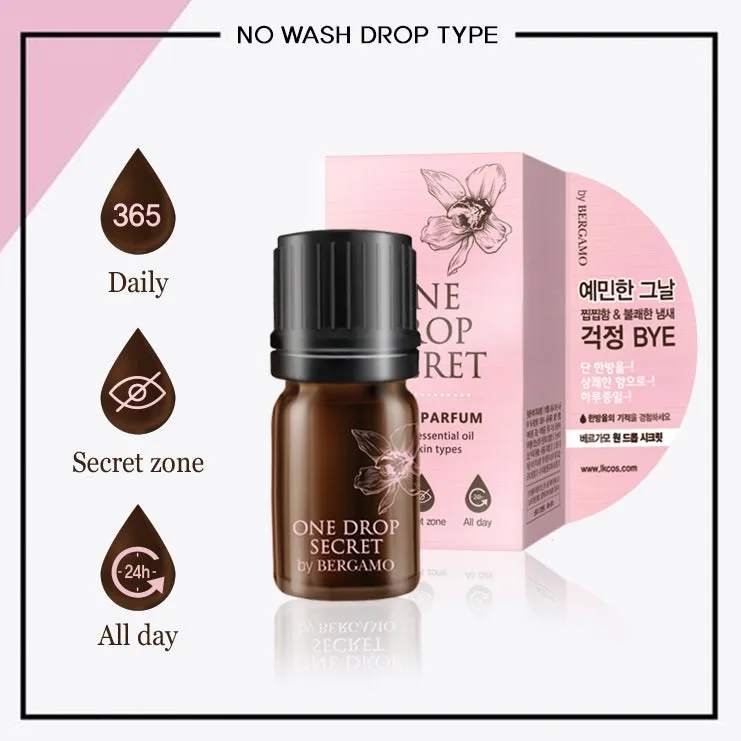 Bergamo ONE DROP SECRET 5ml Feminine Essential Oil Deodorant Fragrance