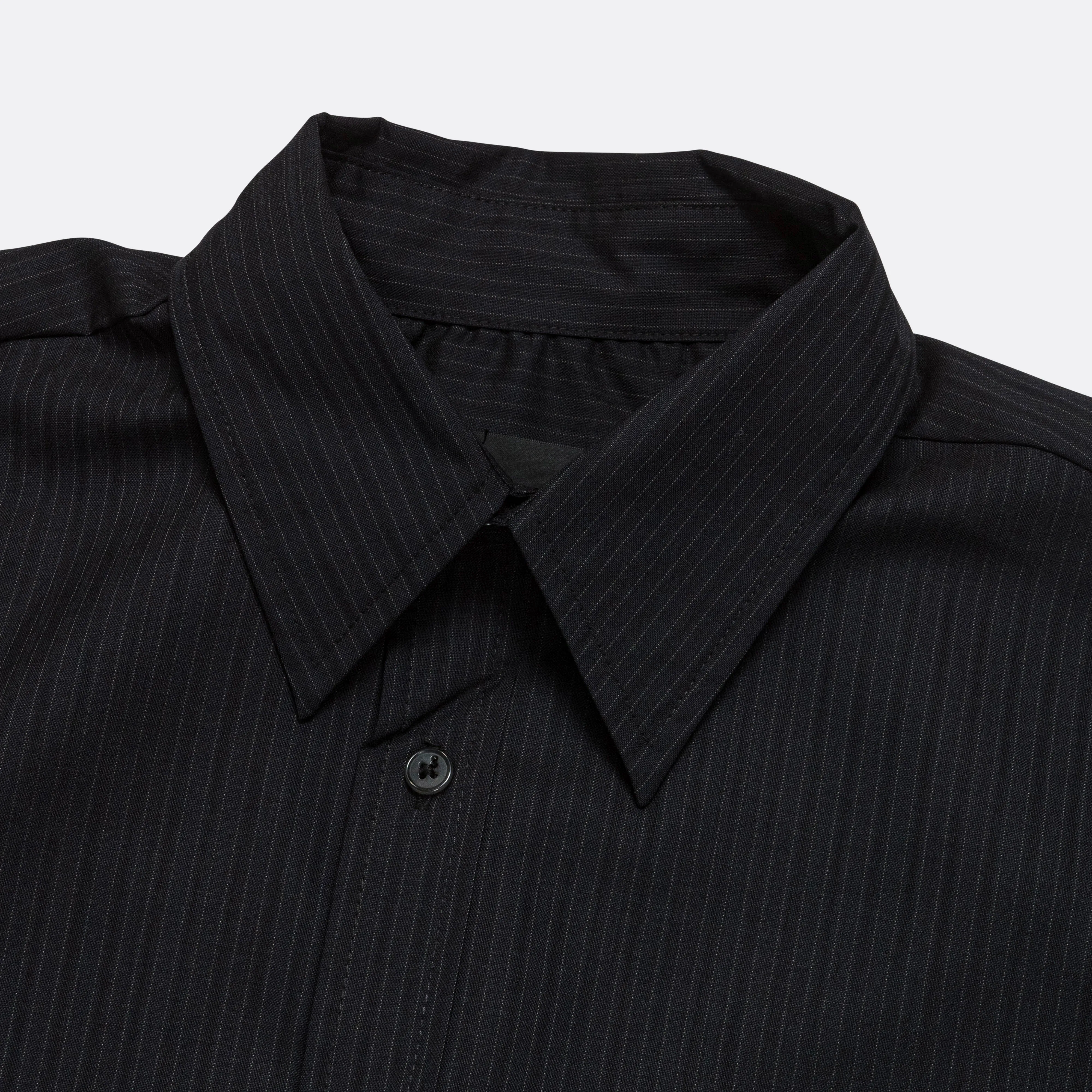 Big SS Shirt - Black Pinstripe