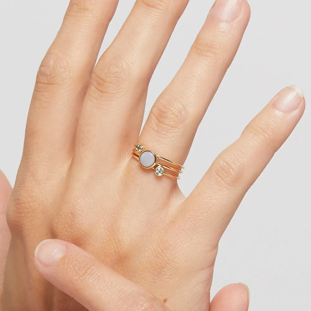 Birthstone Stacking Ring With Citrine