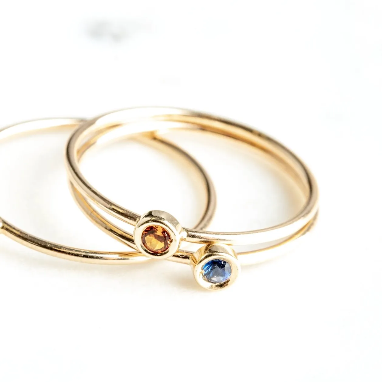 Birthstone Stacking Ring With Citrine