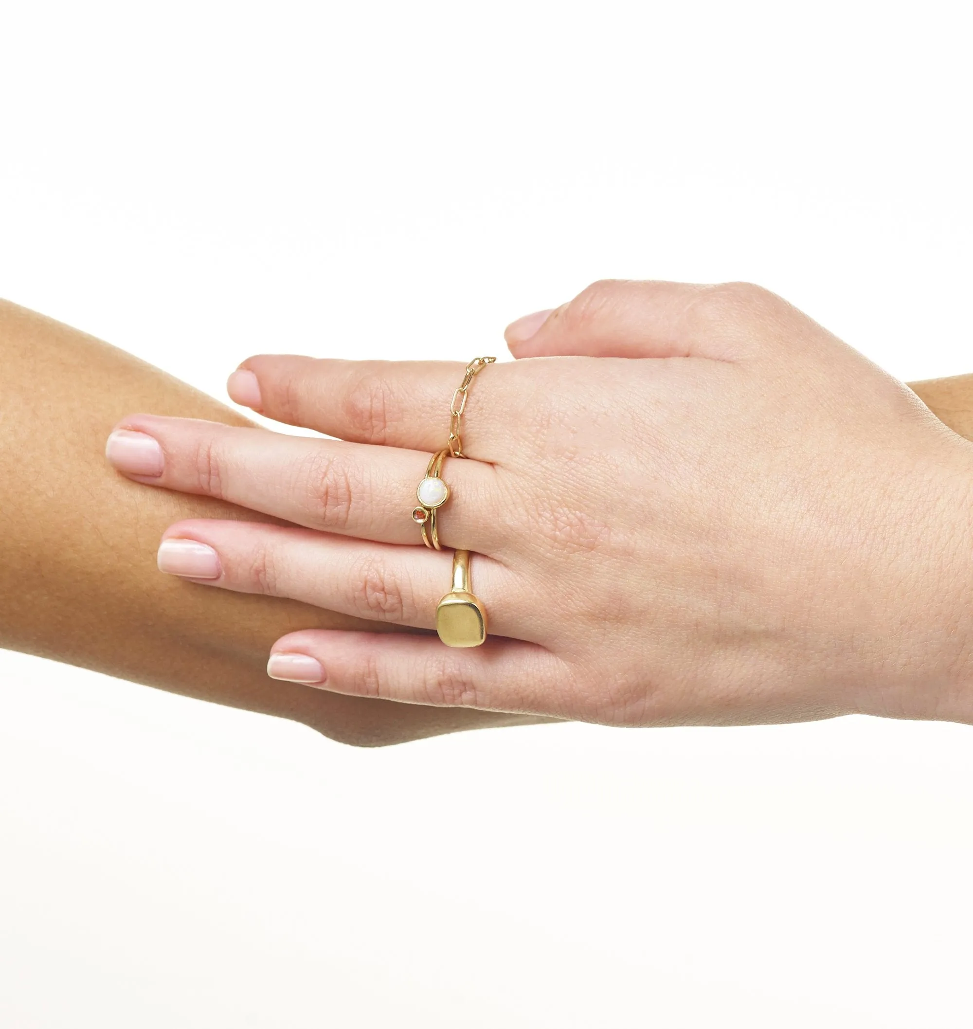 Birthstone Stacking Ring With Citrine