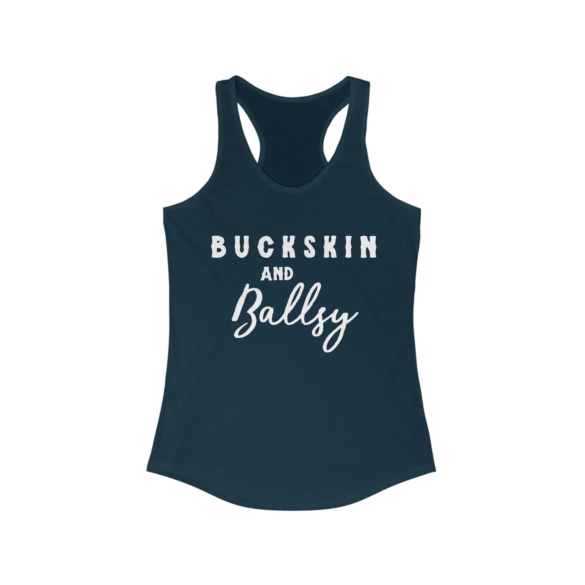 Buckskin & Ballsy Racerback Tank