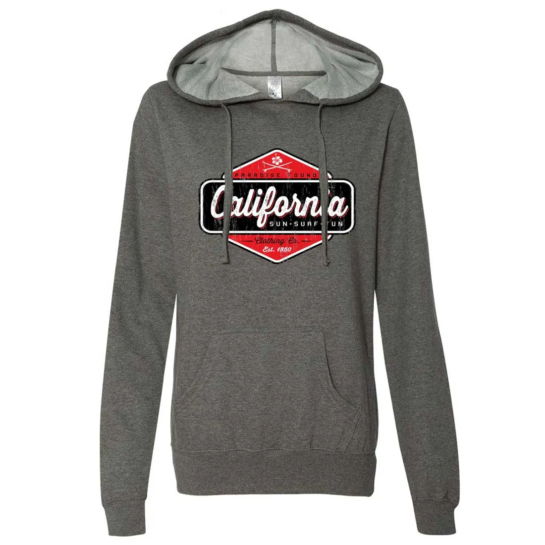 California Paradise Found Ladies Lt./Wt. Hoodie