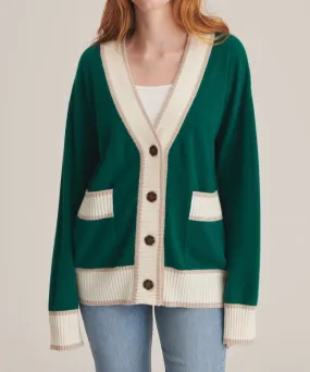 Cashmere Varsity Cardigan