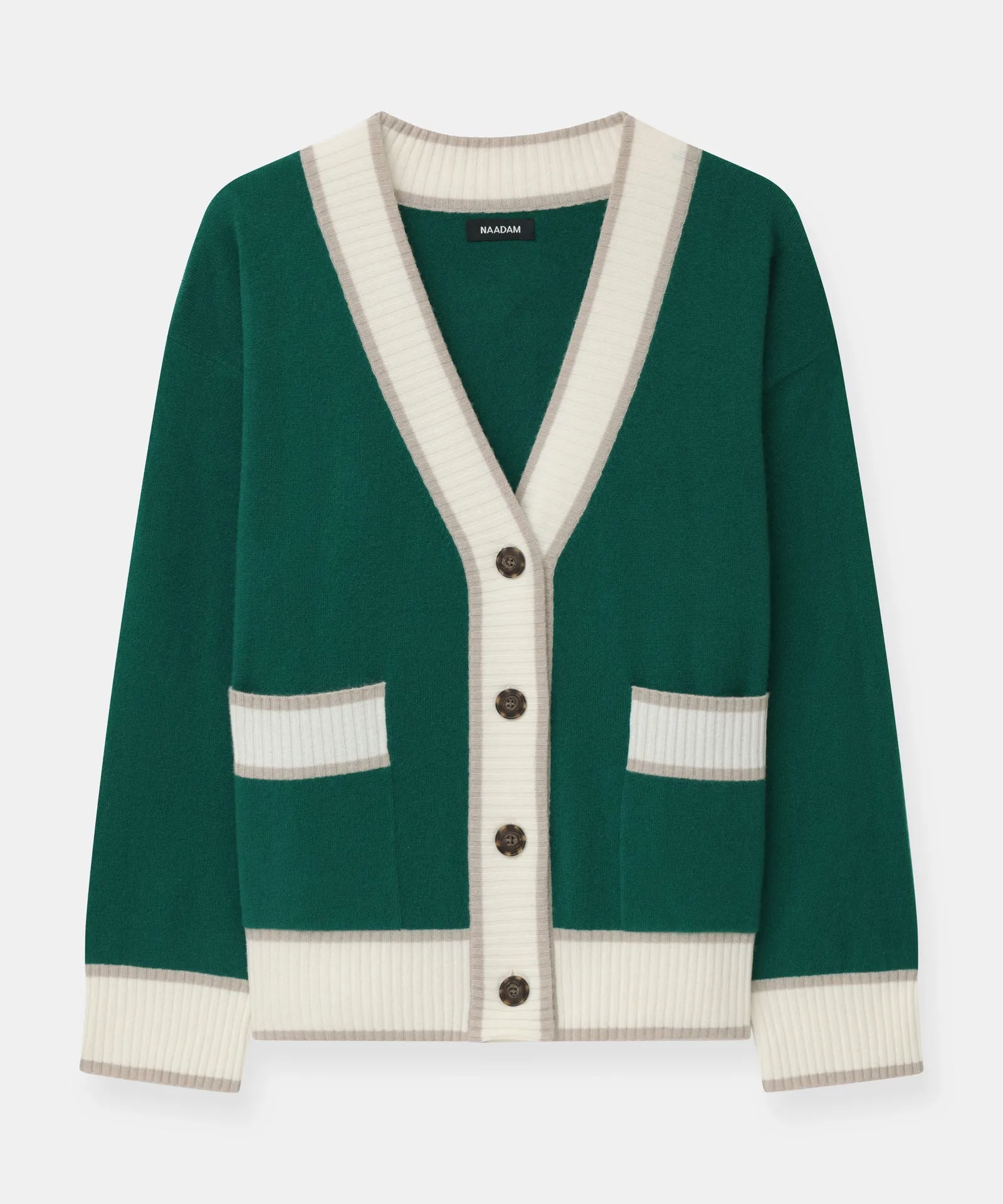 Cashmere Varsity Cardigan