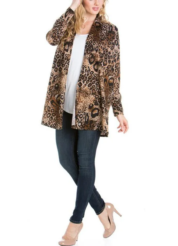 CHEETAH WITH THE THICKNESS PRINT JACKET