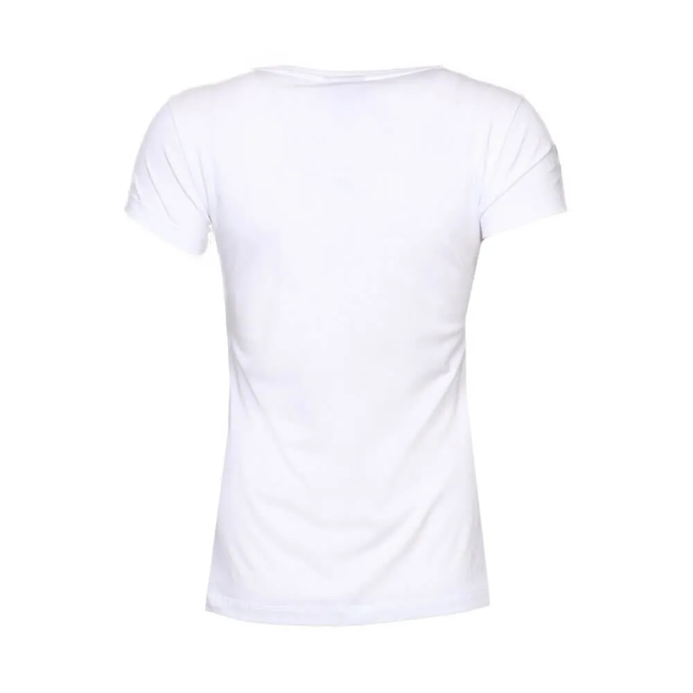 Cinzia Women Cotton White T-Shirt