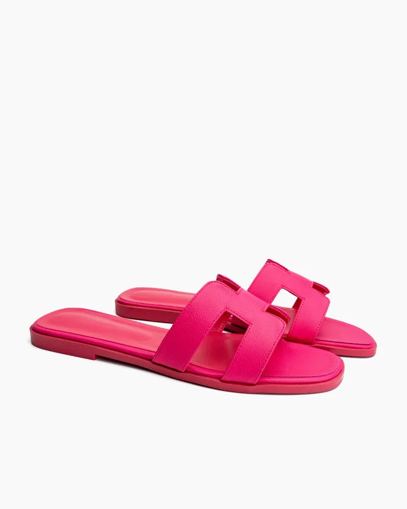 Classic Color Beach Flat Slippers Sandals