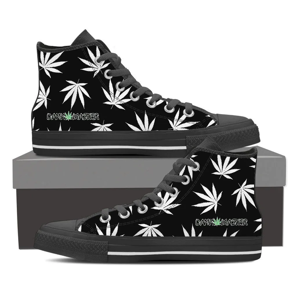 Dank Master Weed High Top Canvas Shoes - Black [2 colors]