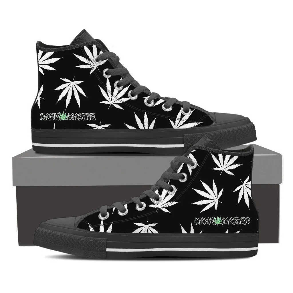 Dank Master Weed High Top Canvas Shoes - Black [2 colors]