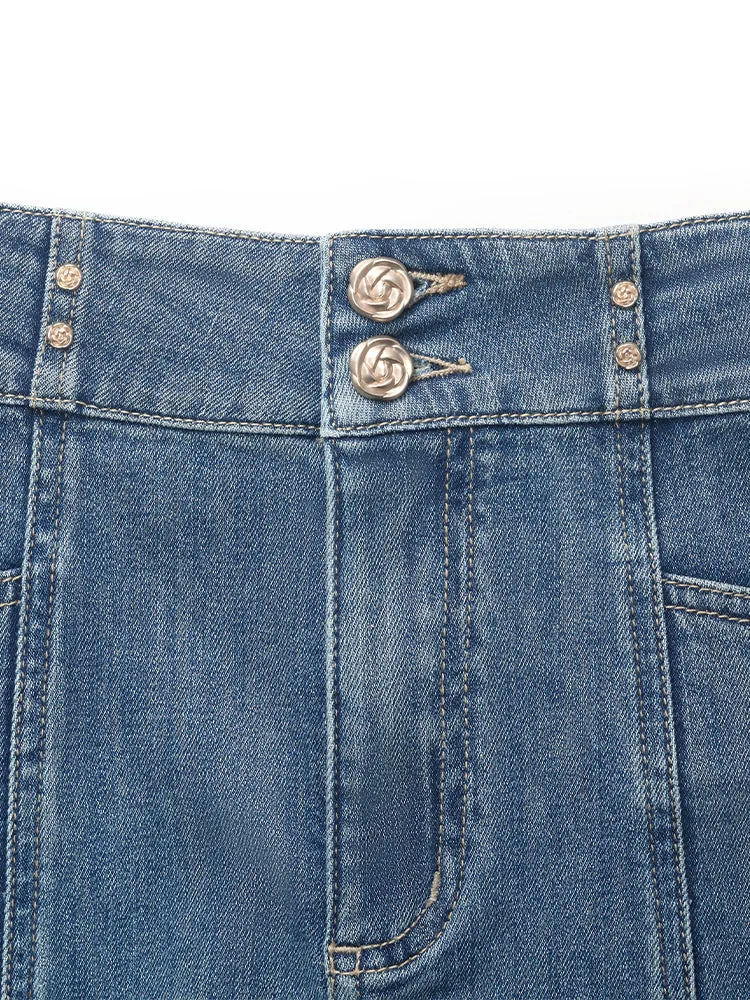 Denim High-Waisted Mermaid Women Skirt