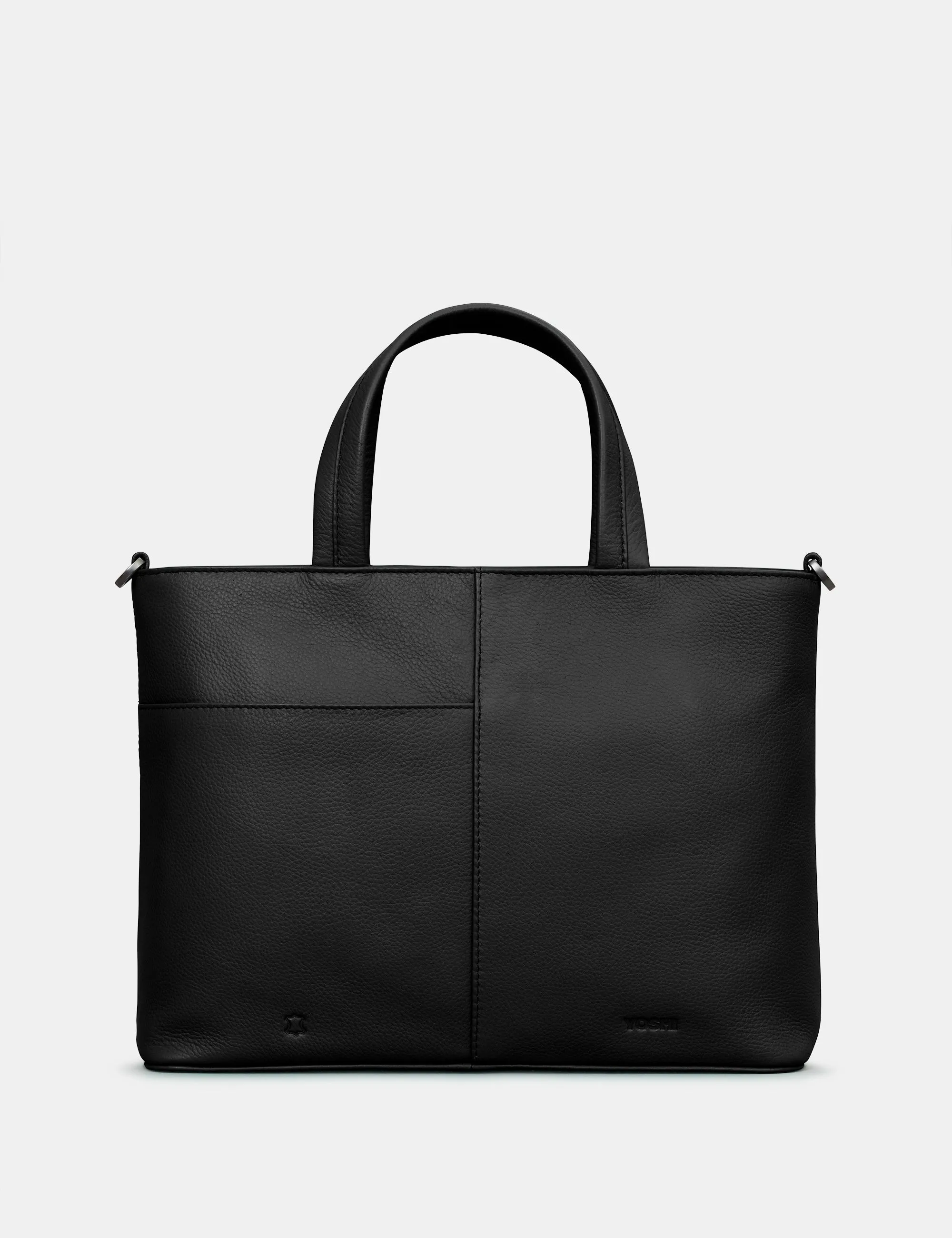 Dickens Bookworm Black Leather Multiway Grab Bag