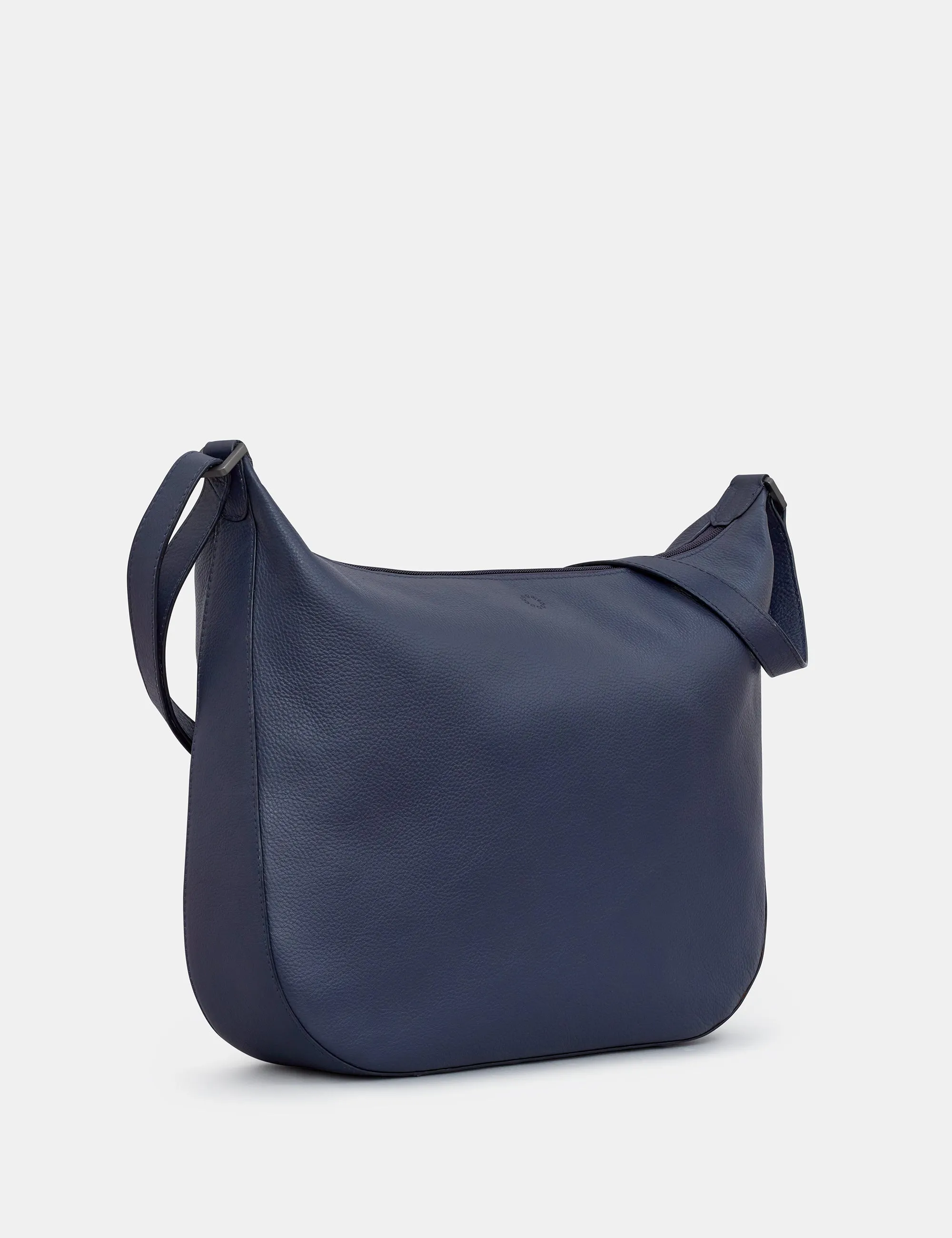 Dolton Navy Leather Hobo Bag