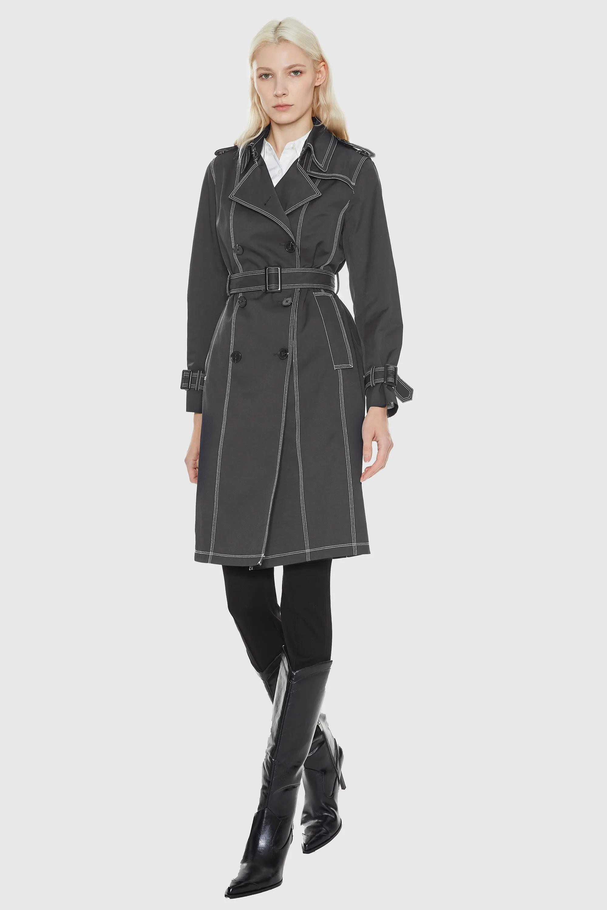 Double-Breasted Trench Coat