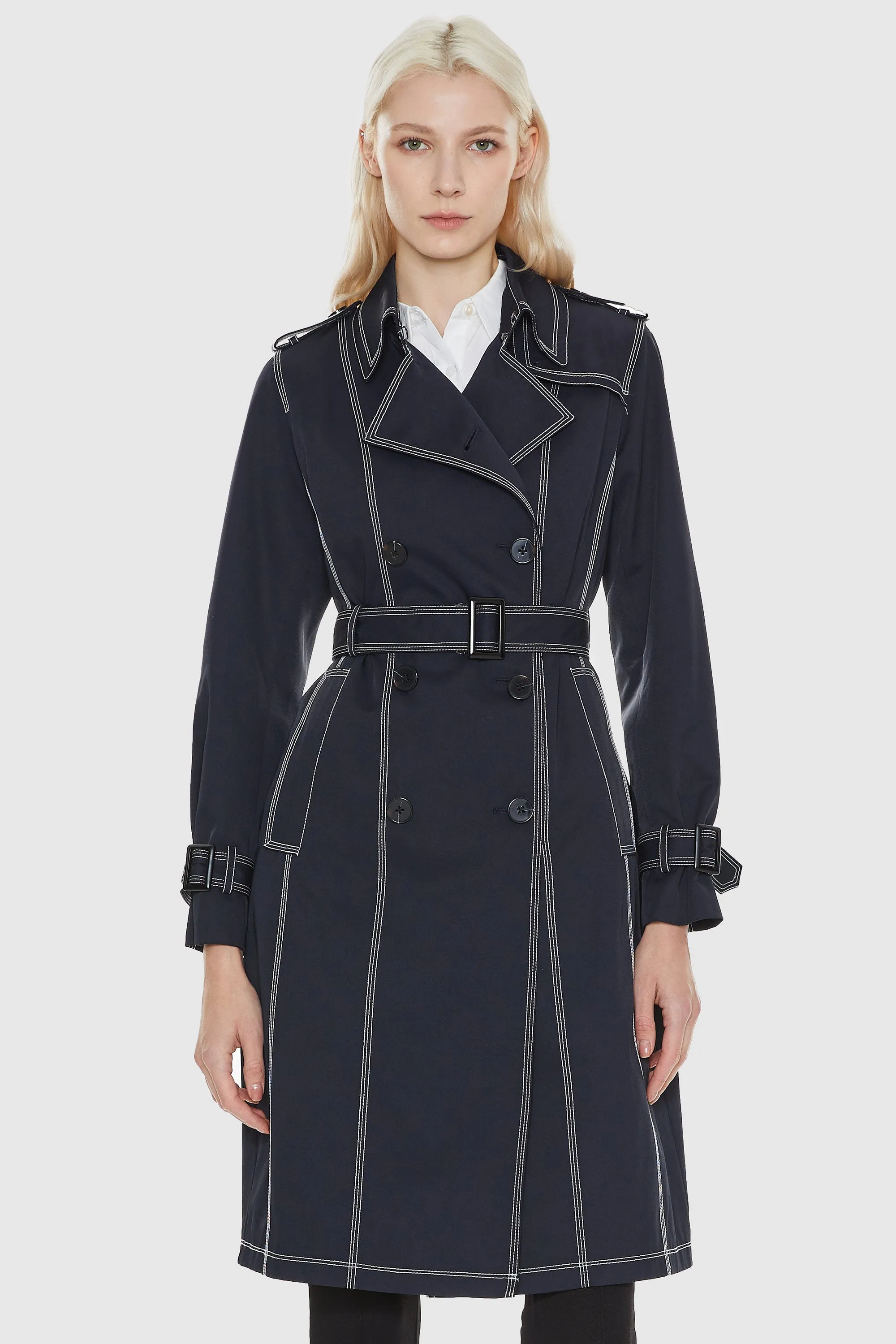 Double-Breasted Trench Coat