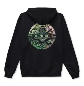 DRAGON OF PEARL ZIP UP HOODIE (BLACK)