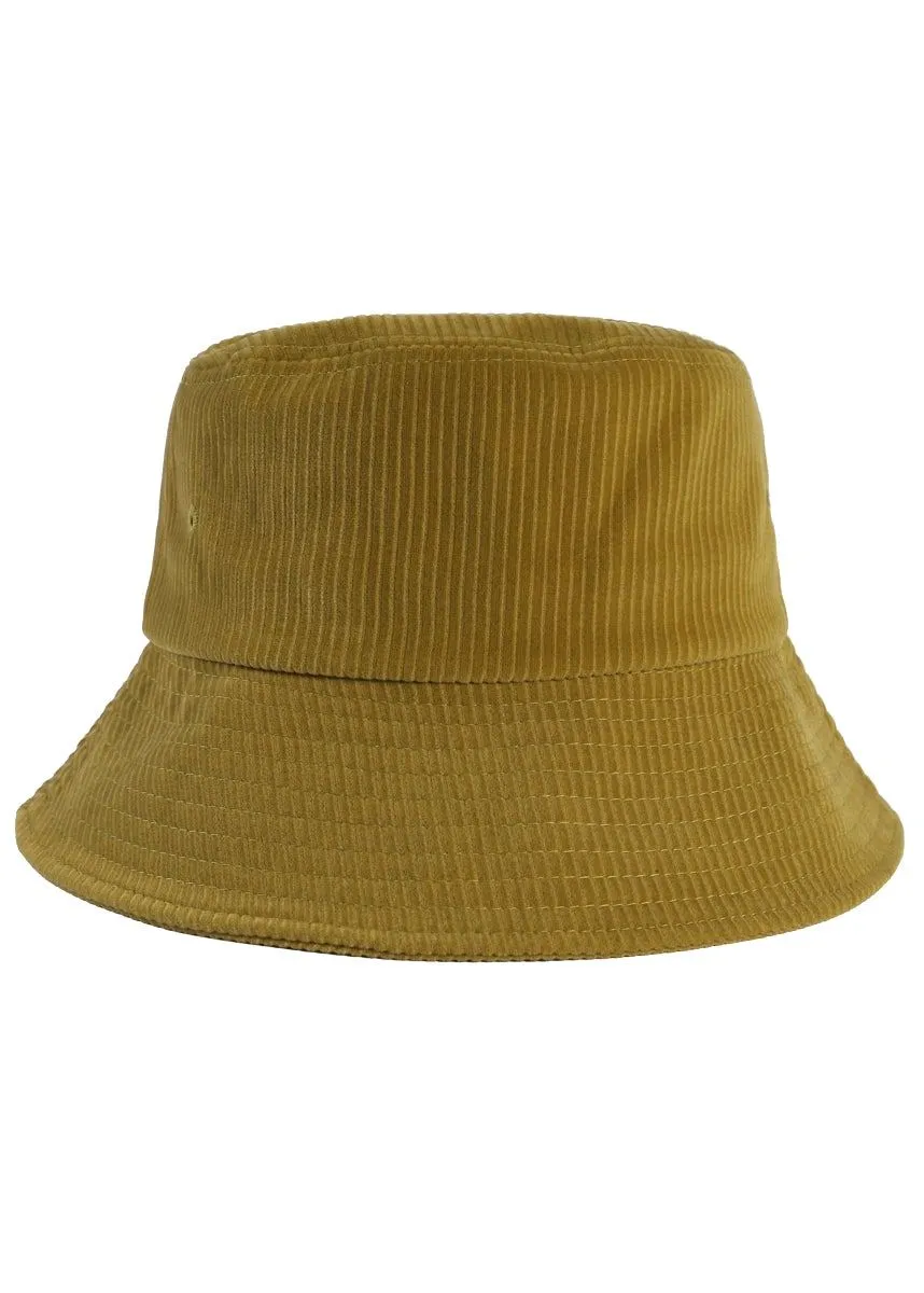 Earthy Wonder corduroy bucket hat