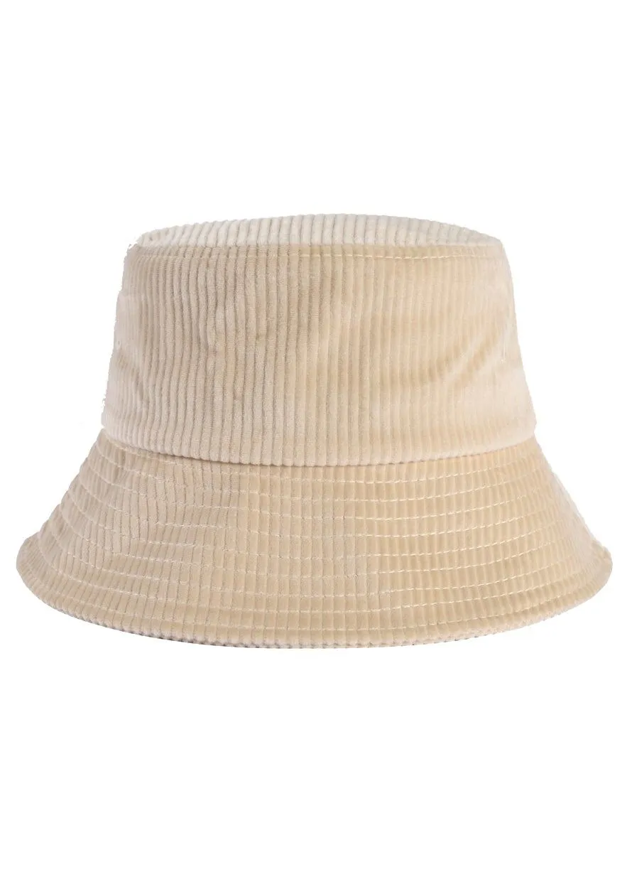 Earthy Wonder corduroy bucket hat