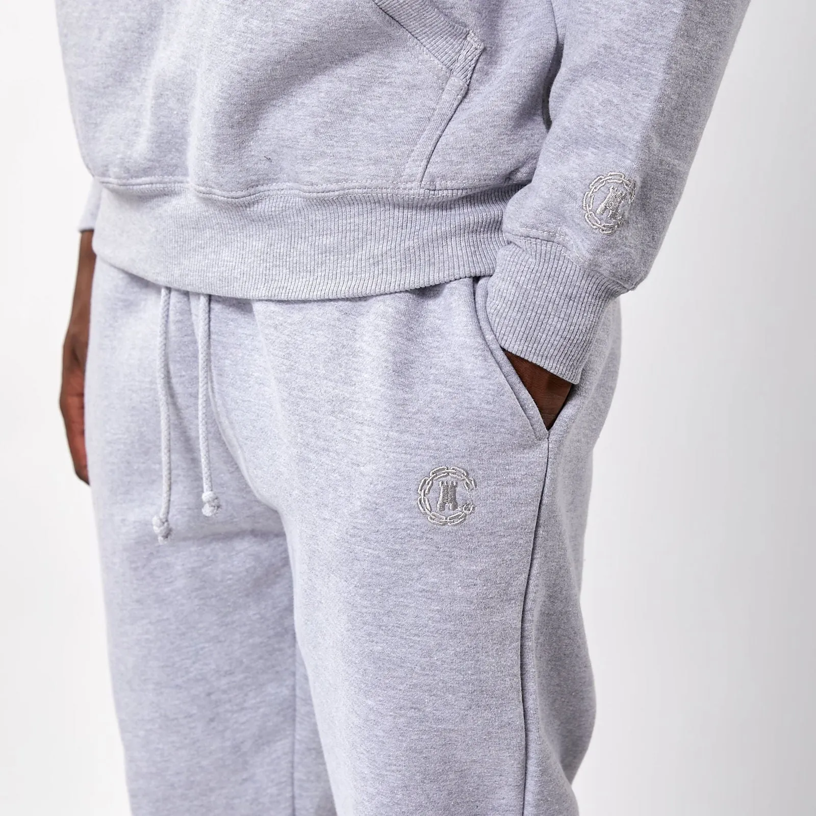 Essential Premium Fleece Hoodie - Heather Grey