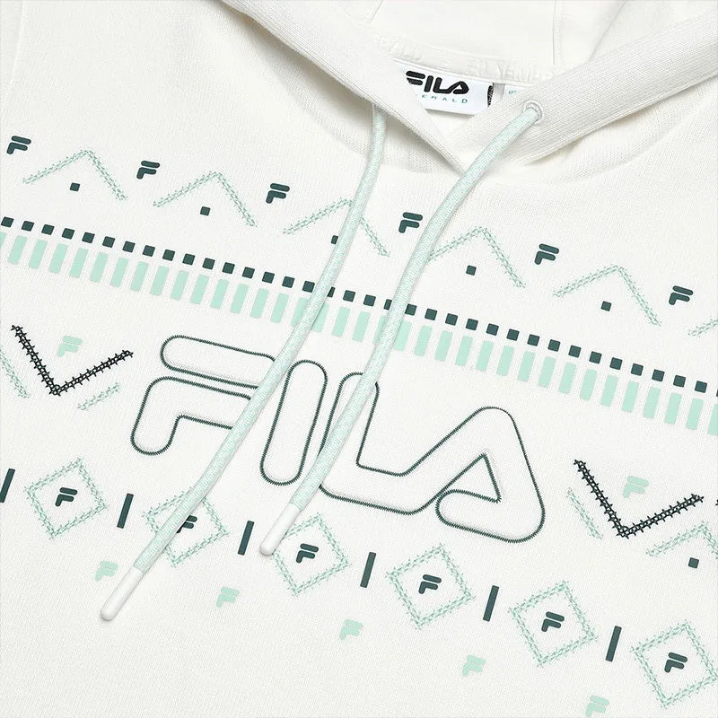 FILA CORE WHITE LINE EMERALD Women Hooded Sweater in Ash