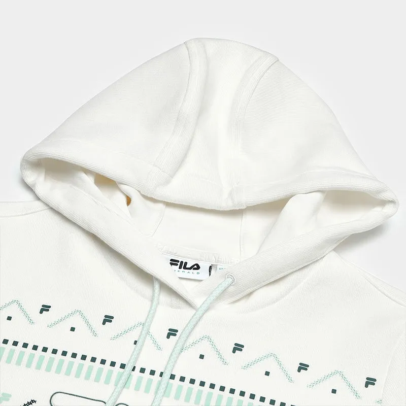 FILA CORE WHITE LINE EMERALD Women Hooded Sweater in Ash