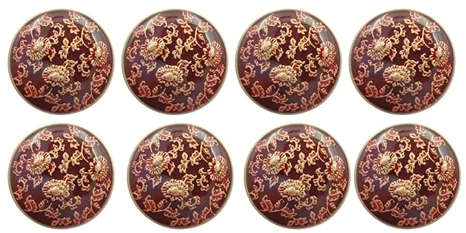 Floral Elegance Metal Buttons(7 Big   7 Small)