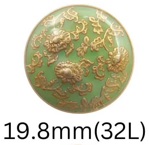 Floral Elegance Metal Buttons(7 Big   7 Small)