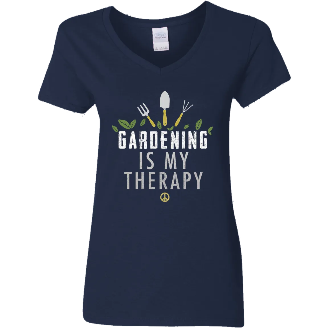 Gardening is my therapy V-Neck T-Shirt